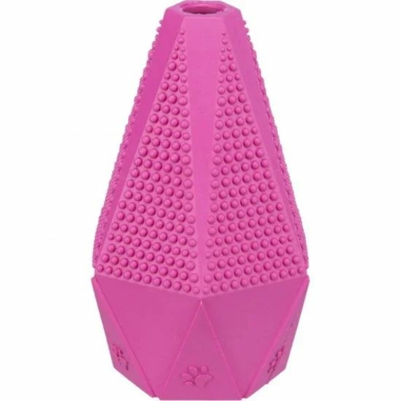 Trixie játék gumi hatszög 12cm, rózsaszín – kutyajáték