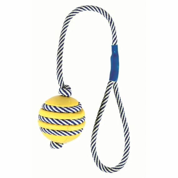 Trixie Játék Gumi Labda Foszforeszkáló Kötéllel 5cm/40cm – kutyajáték
