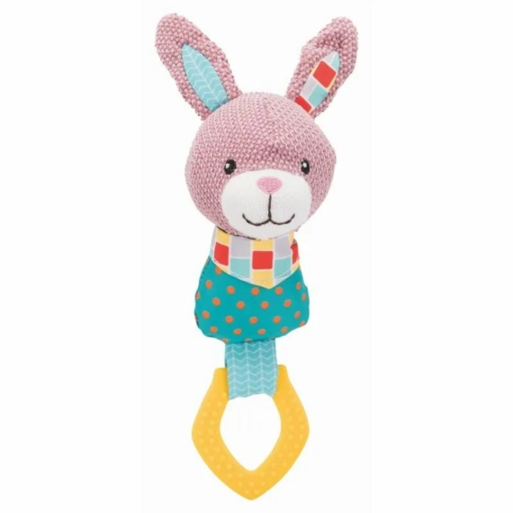 Trixie Játék Junior Szövet Nyúl Karikával 23cm – kutyajáték