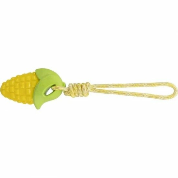 Trixie Játék kukorica kötéllel 13cm/34cm – kutyajáték