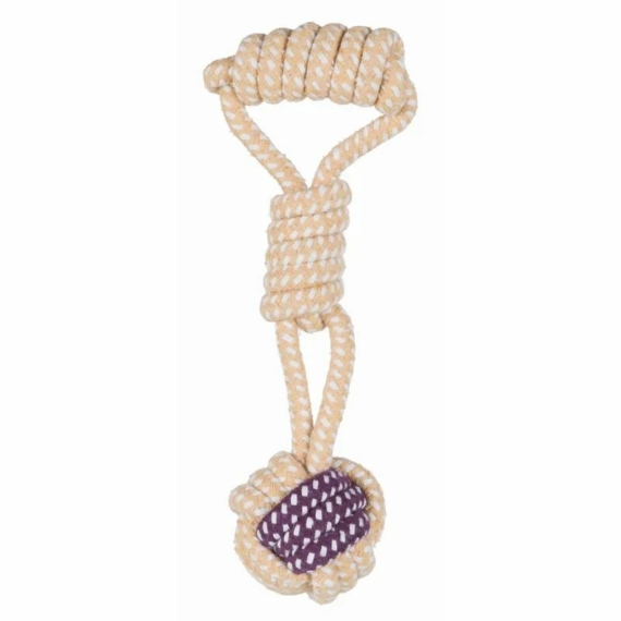 Trixie Játék labda kötélből fogóval 6cm/23cm – kutyajáték
