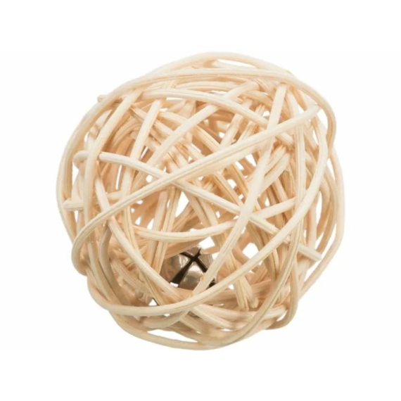Trixie Játék Macska Labda Csengővel, Rattan  o 4 cm – kutyajáték