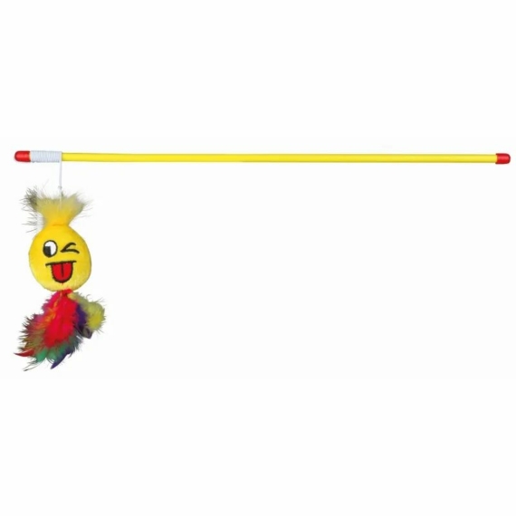 Trixie Játék Macskának Pálca Plüss Smiley 50cm – kutyajáték
