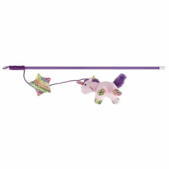 Trixie Játék Macskának Pálca Plüss Unikornissal 45cm – kutyajáték