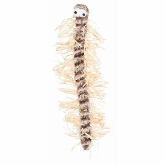 Trixie Játék macskának plüss/raffia százlábú 33cm – kutyajáték