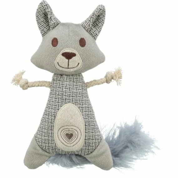 Trixie Játék Mosómedve XXL, Plüss/Textil/Toll, Macsakmentával, 20cm/30cm – kutyajáték