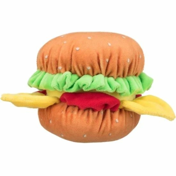 Trixie Játék Plüss Hamburger, 13cm – kutyajáték