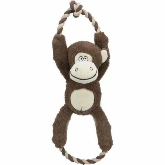 Trixie Játék plüss majom kötéllel 40cm – kutyajáték