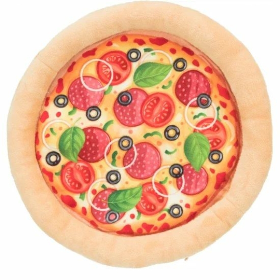 Trixie Játék Plüss Pizza, o 26 cm – kutyajáték