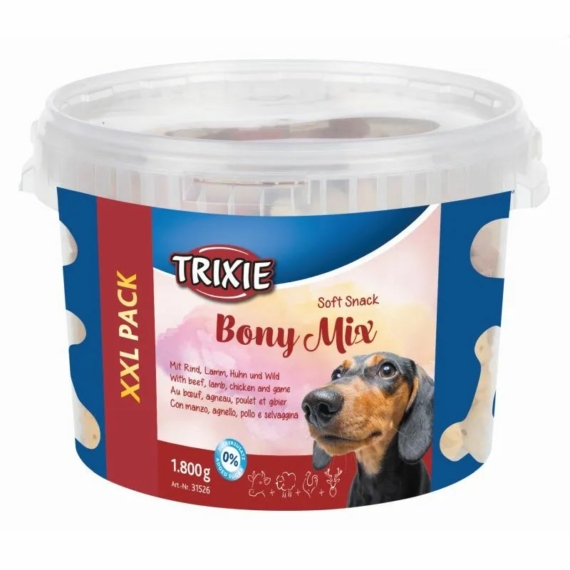 Trixie Jutalomfalat Bony Mix, XXL pack 1800g – jutalomfalat kutyáknak