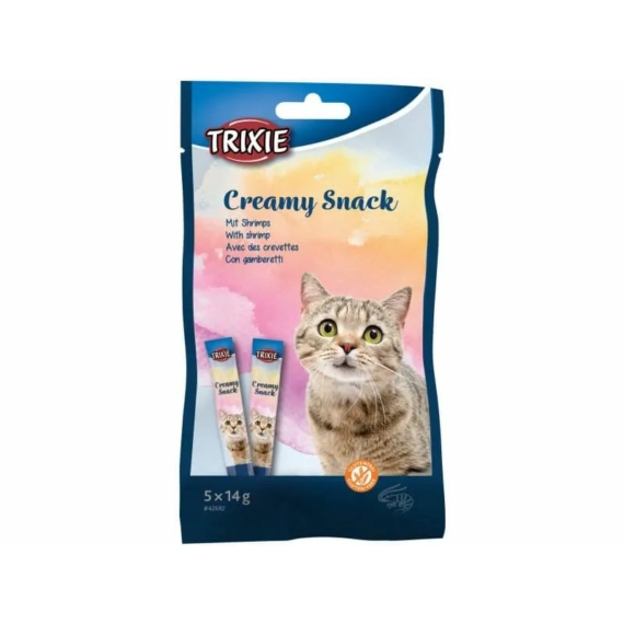 Trixie Jutalomfalat Creamy snack garnélarákkal 5x14gr – jutalomfalat kutyáknak