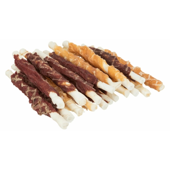 Trixie Jutalomfalat Denta Fun csavart pálca mix 10cm, 250gr – jutalomfalat kutyáknak