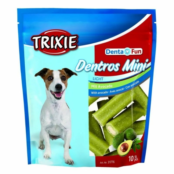Trixie Jutalomfalat Denta Fun Dentros Mini Avokádos 10db/csomag 140gr – jutalomfalat kutyáknak