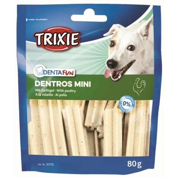 Trixie Jutalomfalat Denta Fun Dentros Mini baromfis 80gr – jutalomfalat kutyáknak