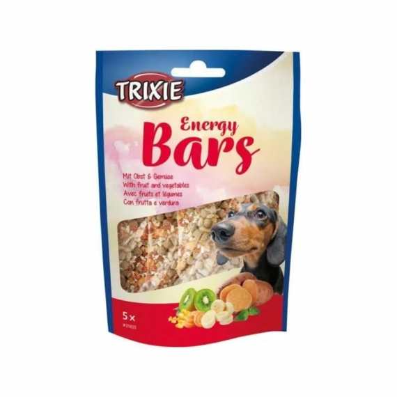 Trixie Jutalomfalat Energia Szelet, Gyümölccsel és Zöldséggel, 5db/100g – jutalomfalat kutyáknak