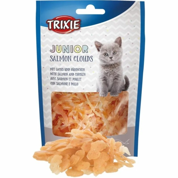 Trixie Jutalomfalat Kölyökmacskának Lazacfelhők 40g – jutalomfalat kutyáknak