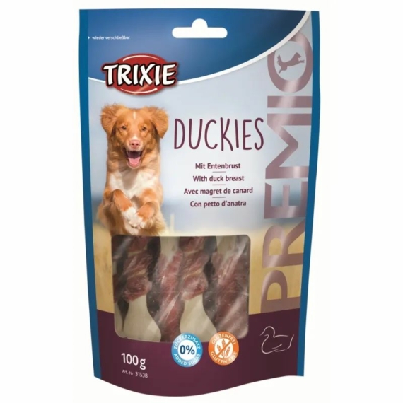 Trixie Jutalomfalat Premio Duckies Light 100gr – jutalomfalat kutyáknak