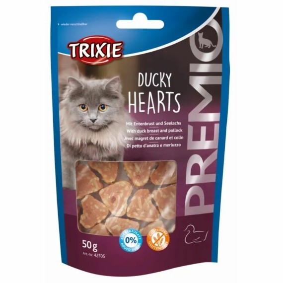 Trixie Jutalomfalat Premio kacsás szívek 50gr – jutalomfalat kutyáknak