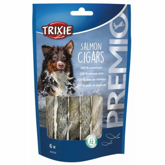 Trixie Jutalomfalat Premio Lazac Szivar 12.5cm 6db/70g – jutalomfalat kutyáknak