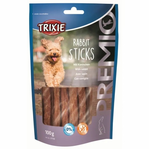 Trixie Jutalomfalat Premio nyulas pálcika 100gr – jutalomfalat kutyáknak