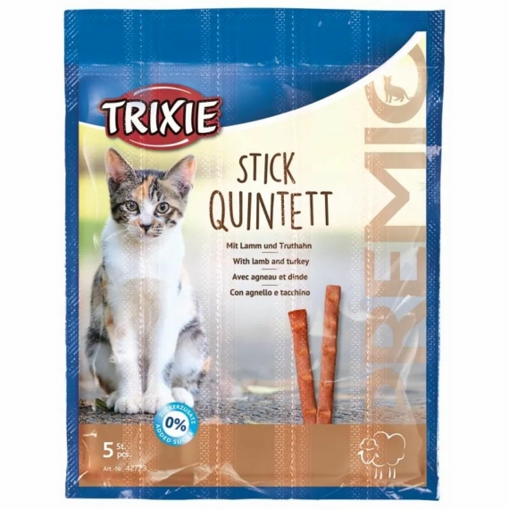 Trixie Jutalomfalat Premio Quadro-Stick Bárány/Pulyka 5x5gr – jutalomfalat kutyáknak