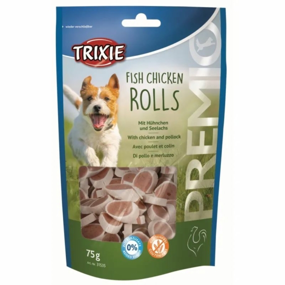 Trixie Jutalomfalat Premio Rolls Light Csirkés 75gr – jutalomfalat kutyáknak
