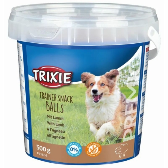Trixie Jutalomfalat Premio Snack bárányos labdák 500gr – jutalomfalat kutyáknak