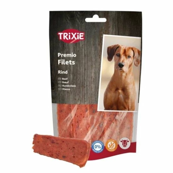 Trixie Jutalomfalat PREMIO Snack Csíkok Marhával, 80g – jutalomfalat kutyáknak