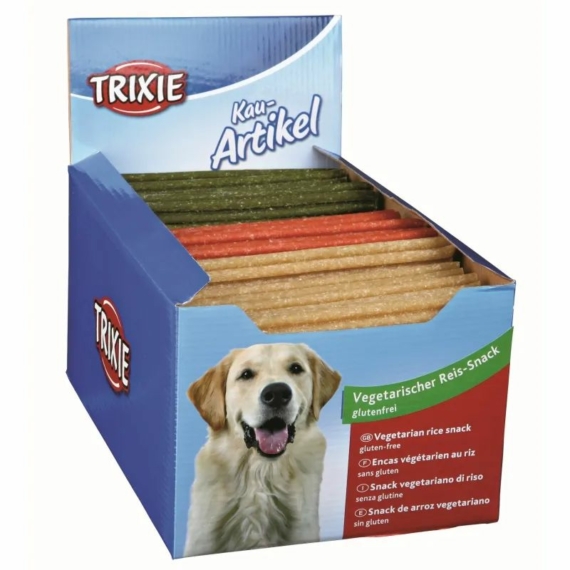 Trixie Jutalomfalat Rizs Snack, Gluténmentes 17cm/45gr 70db/Doboz – jutalomfalat kutyáknak