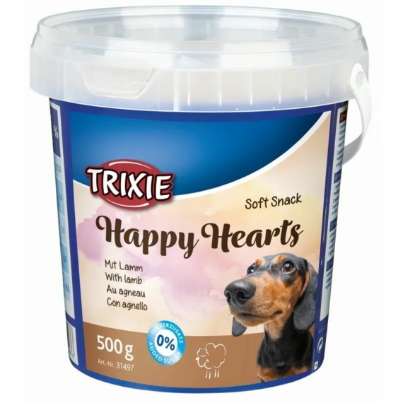 Trixie Jutalomfalat Soft Snack Happy Hearts Vödrös 500gr – jutalomfalat kutyáknak
