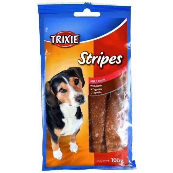 Trixie Jutalomfalat Stripes Bárány 10db/csomag 100gr – jutalomfalat kutyáknak