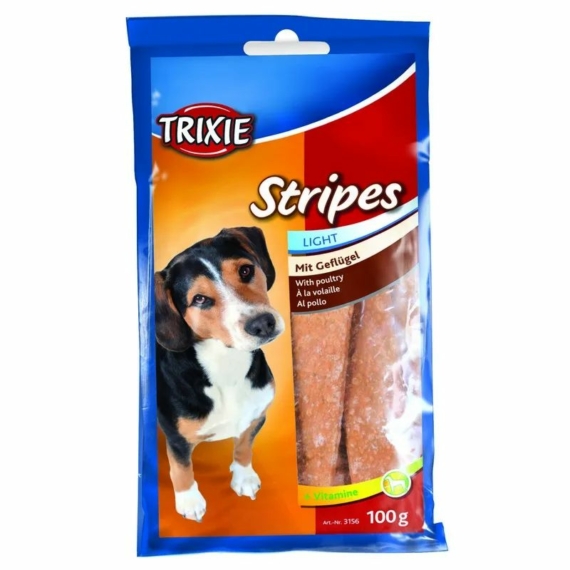 Trixie Jutalomfalat Stripes Baromfis 10db/csomag 100gr – jutalomfalat kutyáknak