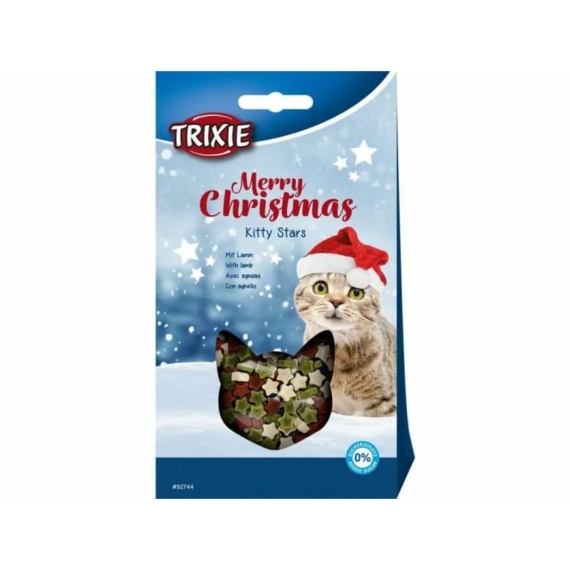 Trixie Jutalomfalat Xmas Kitty Stars 140g – jutalomfalat kutyáknak