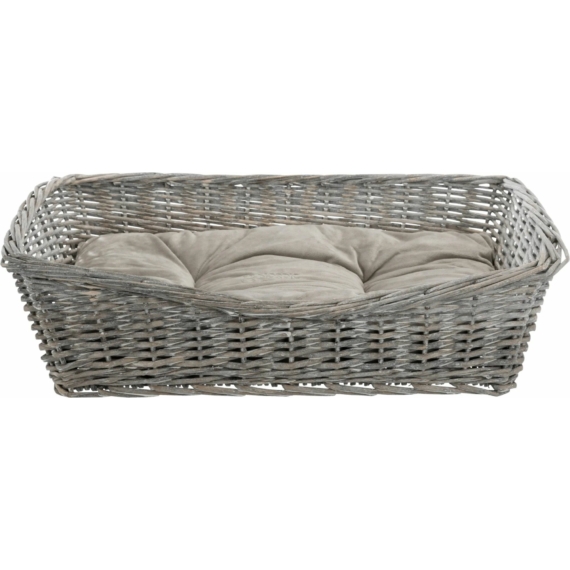 Trixie Kosár fonott Be Nordic párnával 50x37cm szürke