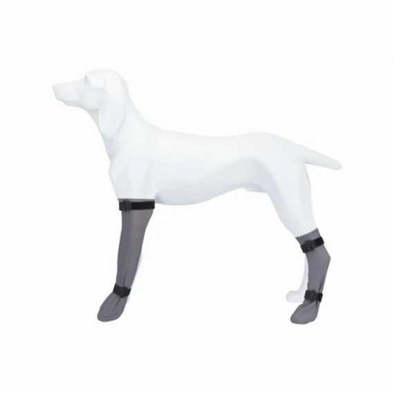Trixie Kutya Védőzokni, Hosszú Szárú, Szilikon XL 12cm/45cm, Szürke