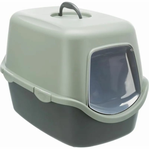 Trixie Macska WC Be Eco Vico Fedeles 40x40x56cm Antracit/Szürke-Zöld – macskaalom