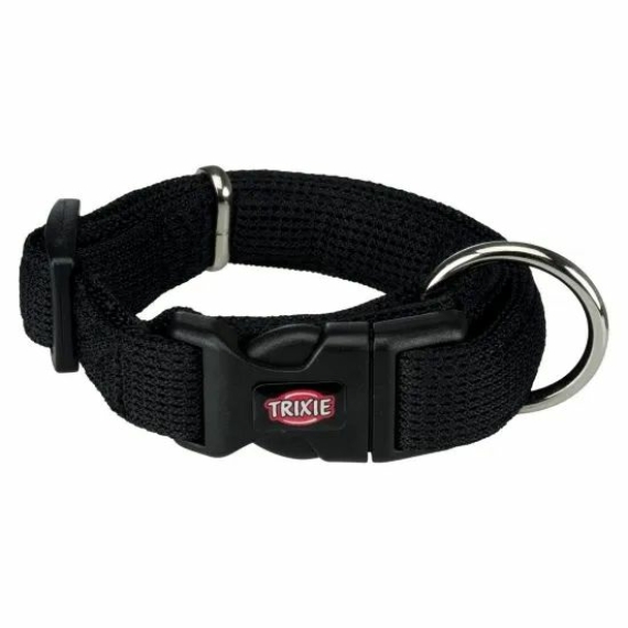 Trixie Nyakörv Comfort Soft XS–S: 22–35 cm/20 mm, Fekete