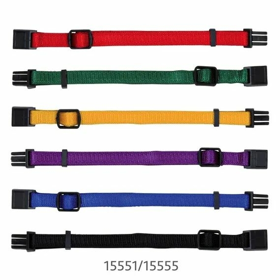 Trixie Nyakörv Kölyöknek S-M 17-25cm/10mm 6db Barna,Bézs,Szürke,Pink,Narancs,Kék