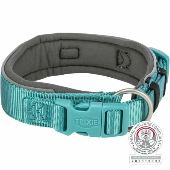 Trixie Nyakörv Premium extra széles M-L 40-48CM/40MM aqua/grafit