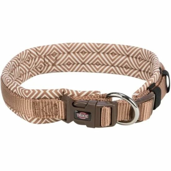 Trixie Nyakörv Prémium extra széles neoprén párnázott S-M 35-42cm/15mm gyémánt/karamell