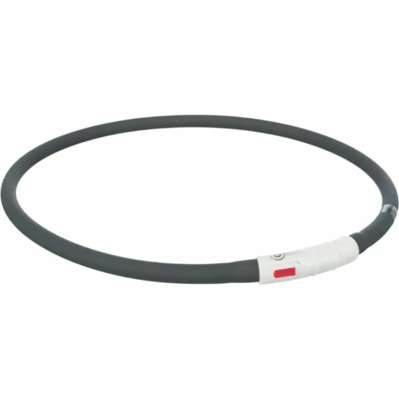 Trixie Nyakörv Világító USB-ről Tölthető - Szilikon, XS-XL: 70cm/10mm, Fekete