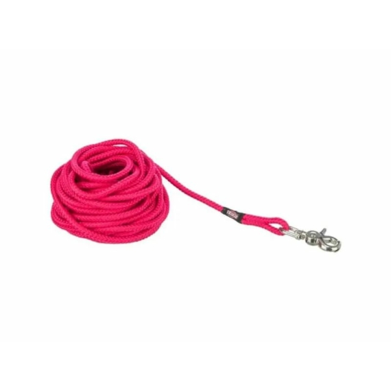 Trixie nyomkövető póráz, kerek kioldóhurokkal S–L: 20 m/o 6 mm, fuchsia