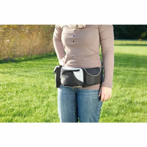 Trixie Övtáska Dog Activity Baggy Belt 62-125cm fekete/szürke – jutalomfalat kutyáknak
