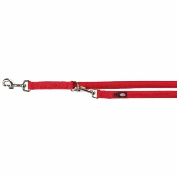Trixie Póráz Comfort Soft Hosszabbítható M–L 2m/20mm Piros