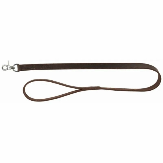Trixie Póráz Rustic Bőr Széles XS–S 1.2m/12mm Sötétbarna