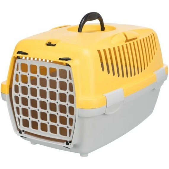 Trixie Szállító box Capri 1, XS: 32 × 31 × 48 cm Világosszürke/Sárga