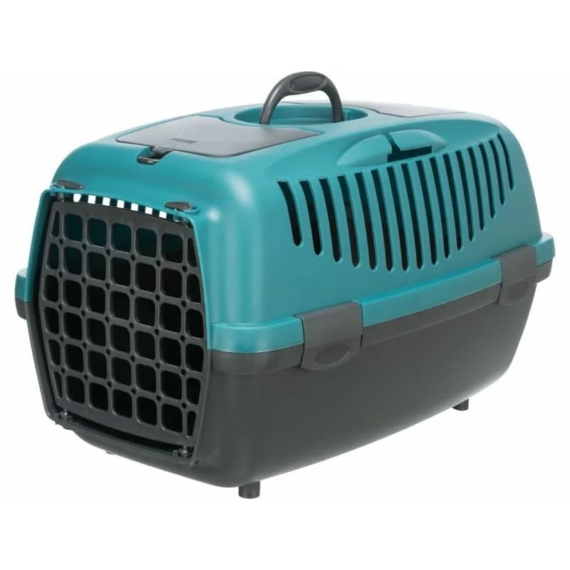 Trixie Szállítóbox Capri 2 XS–S: 37 × 34 × 55 cm, Sötétszürke/Petrolkék