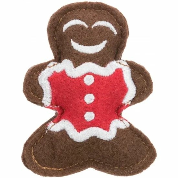 Trixie Xmas filc rénszarvas és mézeskalács ember 8cm 2db/csomag – kutyajáték