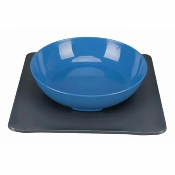 Trixie Yummynator csúszásmentes edényrendszer 400ml/24×24 cm kék/szürke