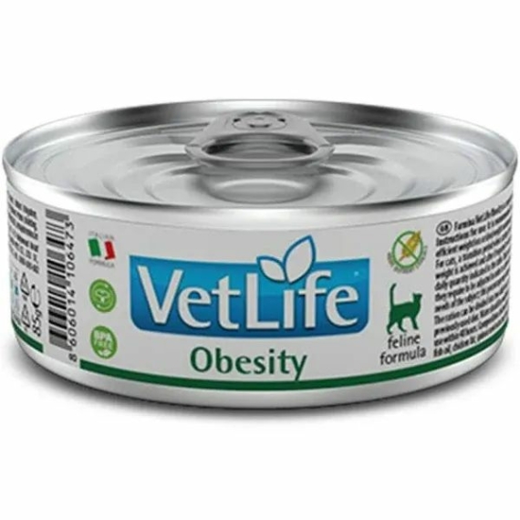 Vet Life Natural Diet Cat Obesity 85g – konzerves macskaeledel